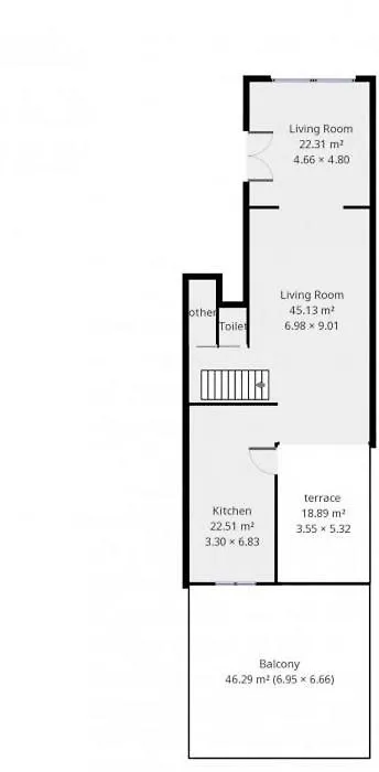 Appartement Rez/duplex 3 ch et jardin à Bruxelles 0*,  Belgique